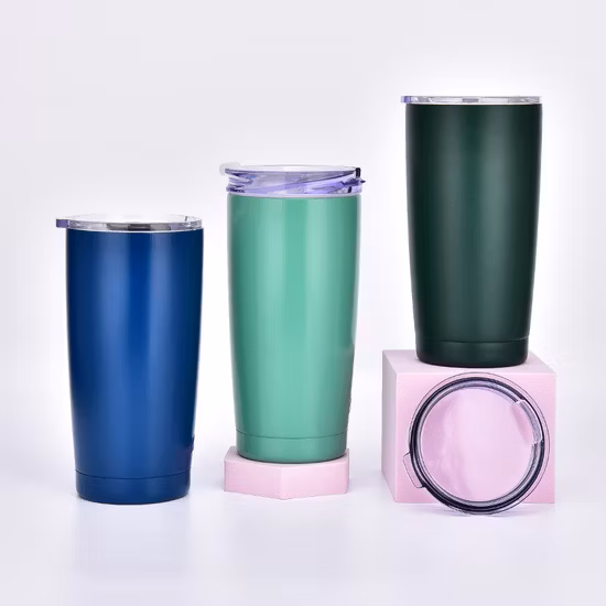 Tazza termica in acciaio militare di alta qualità a forma di uovo da viaggio per tè in metallo con MOQ basso a sublimazione con cannuccia